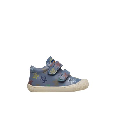 Chaussures premiers pas en cuir avec imprimé tortues COCOON VL NATURINO