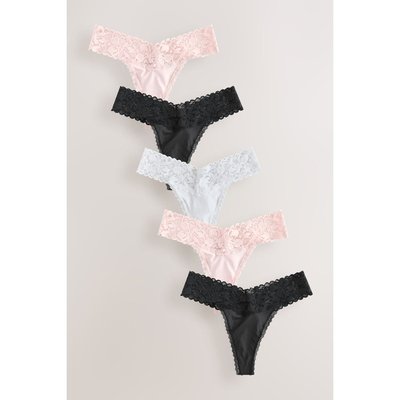 Strings en dentelle florale, lot de 5 NEXT