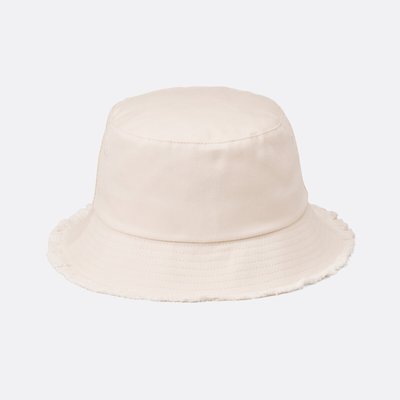 Canvas bucket hat with frayed edge LA REDOUTE COLLECTIONS
