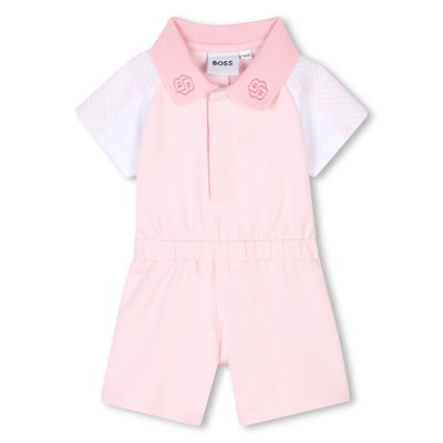 Salopette courte écologique en éponge BOSS KIDSWEAR