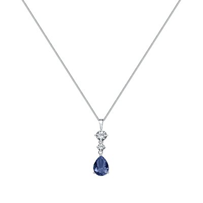Collier en argent 925 et oxyde de zirconium CLEOR