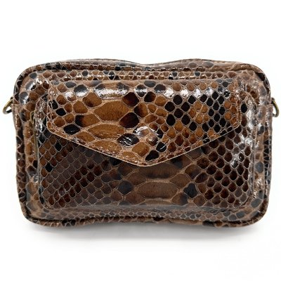 Sac à main trotteur en cuir embossé verni OURASI OH MY BAG