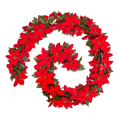 GDN PLAST POINSETTIA 180CM FEERIC LIGHTS & CHRISTMAS