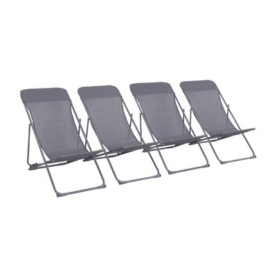 Chilienne acier pliante (lot de 4) LIVORNO SWEEEK