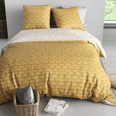 Parure housse de couette 3pcs polycoton rachel C DESIGN HOME TEXTILE