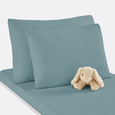 Kumla 100% Cotton Muslin Cot Pillowcase LA REDOUTE INTERIEURS