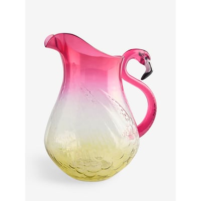 Carafe flamant rose en acrylique pique-nique NEXT