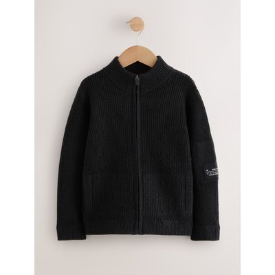 Cardigan zippé en maille style militaire NEXT