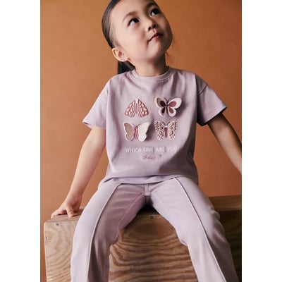 T-shirt coton motif en relief MANGO BABY