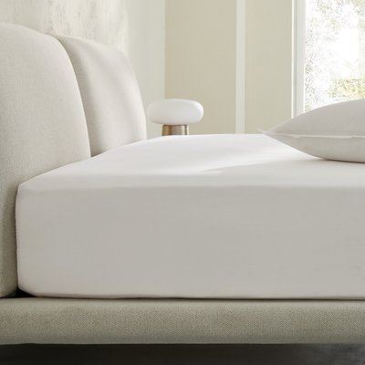 Drap-housse en percale lavée, bonnet 30 cm, Sabbal AM.PM