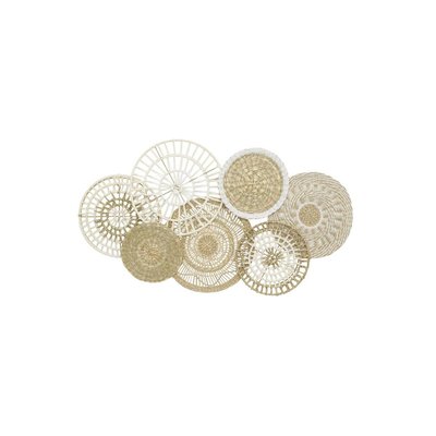 Décor mural 7 disques en jute et coton naturels AUBRY GASPARD