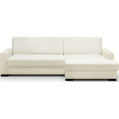 Canapé d'angle droit convertible 3 places en tissu bouclé - ARTY HOMIFAB