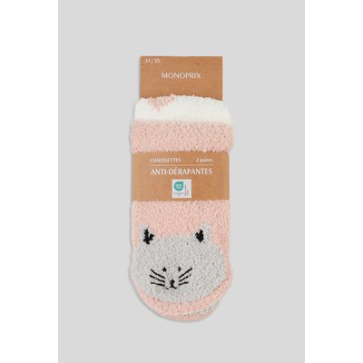 Lot de 2 chaussettes chat MONOPRIX KIDS