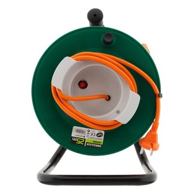 Enrouleur Jardin 25 M Câble 2x1,5 Mm² HBF INOTECH