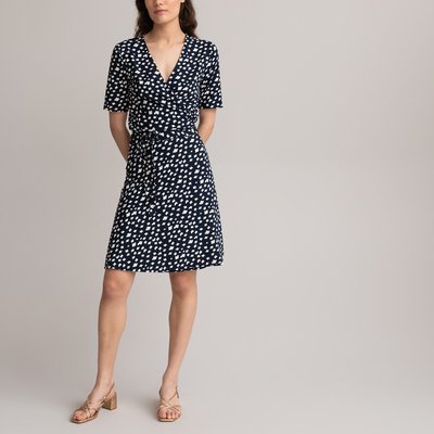 Robe cahe-cœur, manches courtes, imprimé floral LA REDOUTE COLLECTIONS