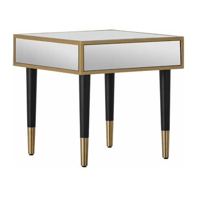 Table de chevet façade miroir, 1 Tiroir RECOLLECTION