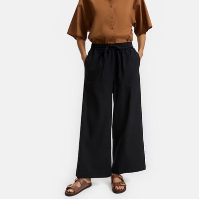Elasticated Waist Wide Leg Trousers LA REDOUTE COLLECTIONS