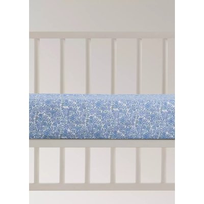 Drap-housse berceau enfant percale fleurs MANGO HOME