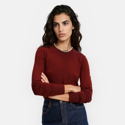 Pull col rond, manches longues LA REDOUTE COLLECTIONS