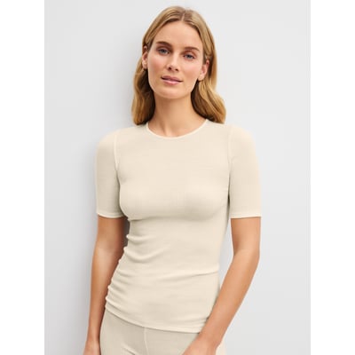T-shirt manches courtes en laine et soie manches courtes Laine SILKY WOOL SOFT CALIDA