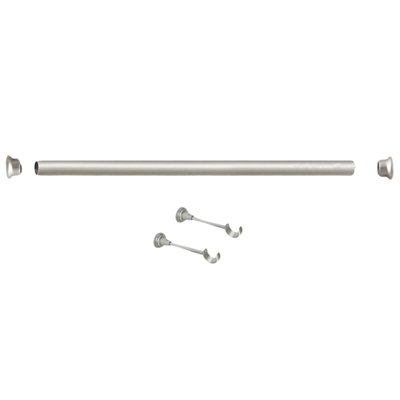 Kit de tringle argent mat 2 m x 28 mm HOME MAISON