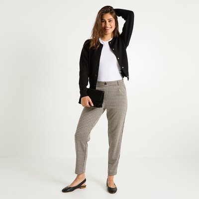 Pantalon en maille à carreaux GRAIN DE MALICE