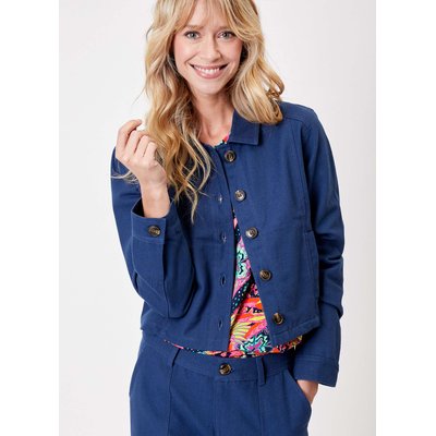 Veste courte unie en coton bio BLASI LA FIANCÉE