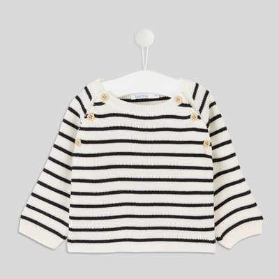 Pull rayé contenant de la laine, certifié OEKO-TEX BOUT'CHOU