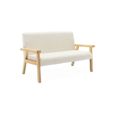 Banquette pour enfant bouclette et bois d'hévéa 2 places ISAK KID SWEEEK