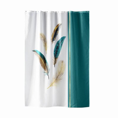 Rideau de douche  PLUMISS  12 anneaux DECORATIE