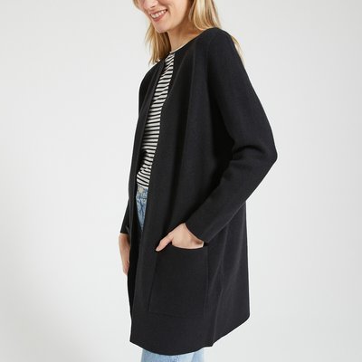 Cardigan long noir femme La Redoute