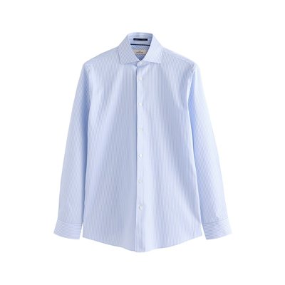 Chemise slim texturée à col italien NEXT
