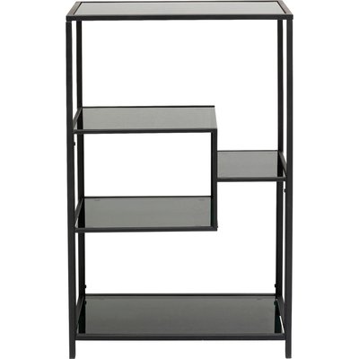 Étagère en verre et acier 100x60cm, LOFT KARE DESIGN