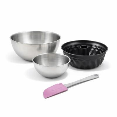Set de 4 ustensiles de pâtisserie moule à gâteaux bols ZENKER