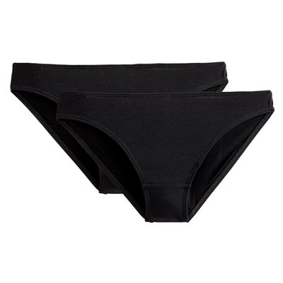 2er-Pack Slips Cottone, unifarben, Baumwolle LA REDOUTE COLLECTIONS