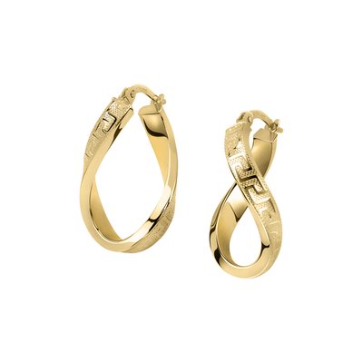 Boucles d'oreilles en or jaune 750 CLASSIC BLUESPIRIT