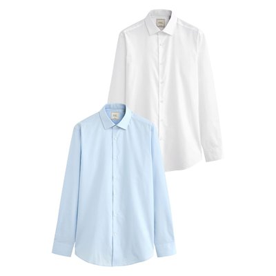 Chemises - slim à poignet simple, lot de 2 NEXT