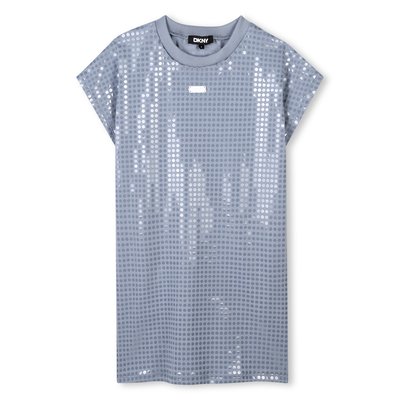 Robe en coton avec sequins DKNY