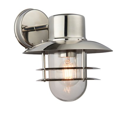 Tully Silver Outdoor Wall Light SO'HOME