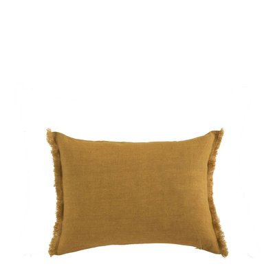 Housse de coussin en lin BLANC D’IVOIRE