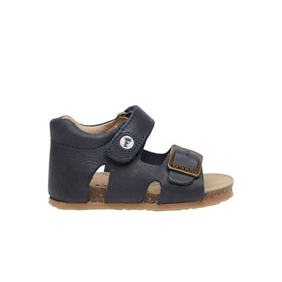 Sandales en cuir avec boucle et scratch BEA FALCOTTO