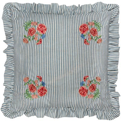 Martha Embroidered Ruffle Cushion WYLDER
