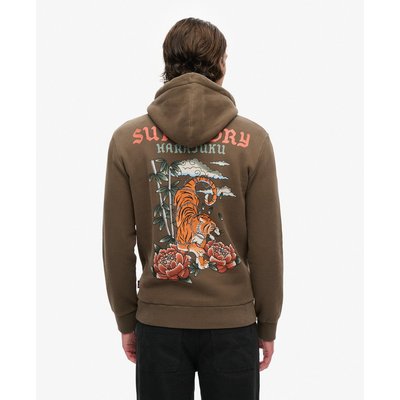 Sweat à capuche à motif tatouage SUPERDRY