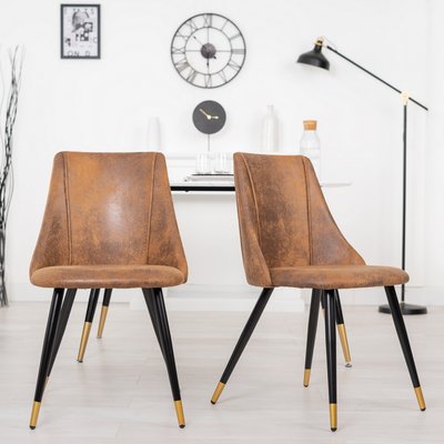 Lot de 2 chaises de salle à manger vintage,SMEG MEUBLES COSY
