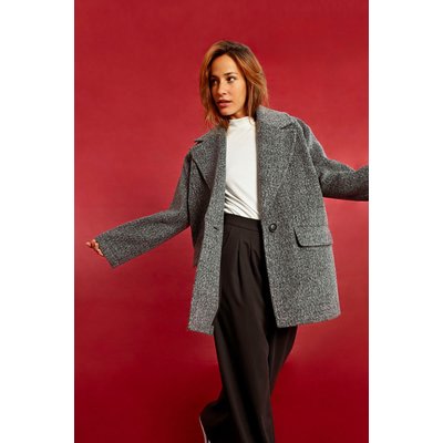 Manteau gris chine femme La Redoute