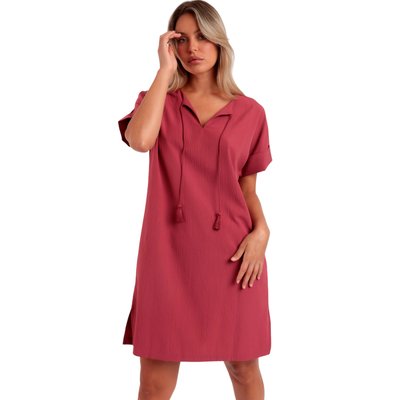 Robe estivale manches courtes Linen Style ADMAS