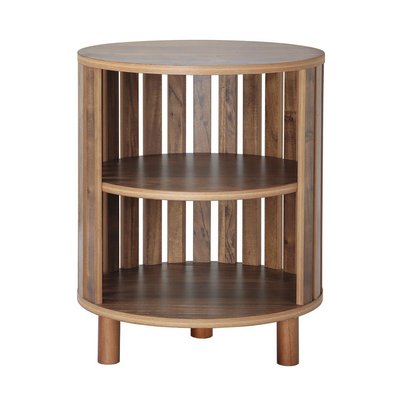Table de Chevet ronde à lames ajourées - H50 cm CALICOSY