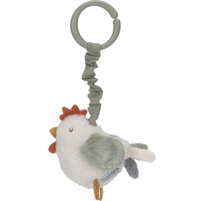 Peluche poule vibrante à suspendre LITTLE DUTCH