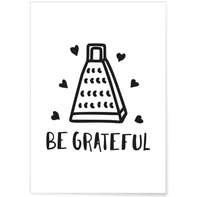 Affiche Be Grateful L'AFFICHERIE