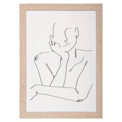 Toile imprimée VISAGE encadrée ATMOSPHERA